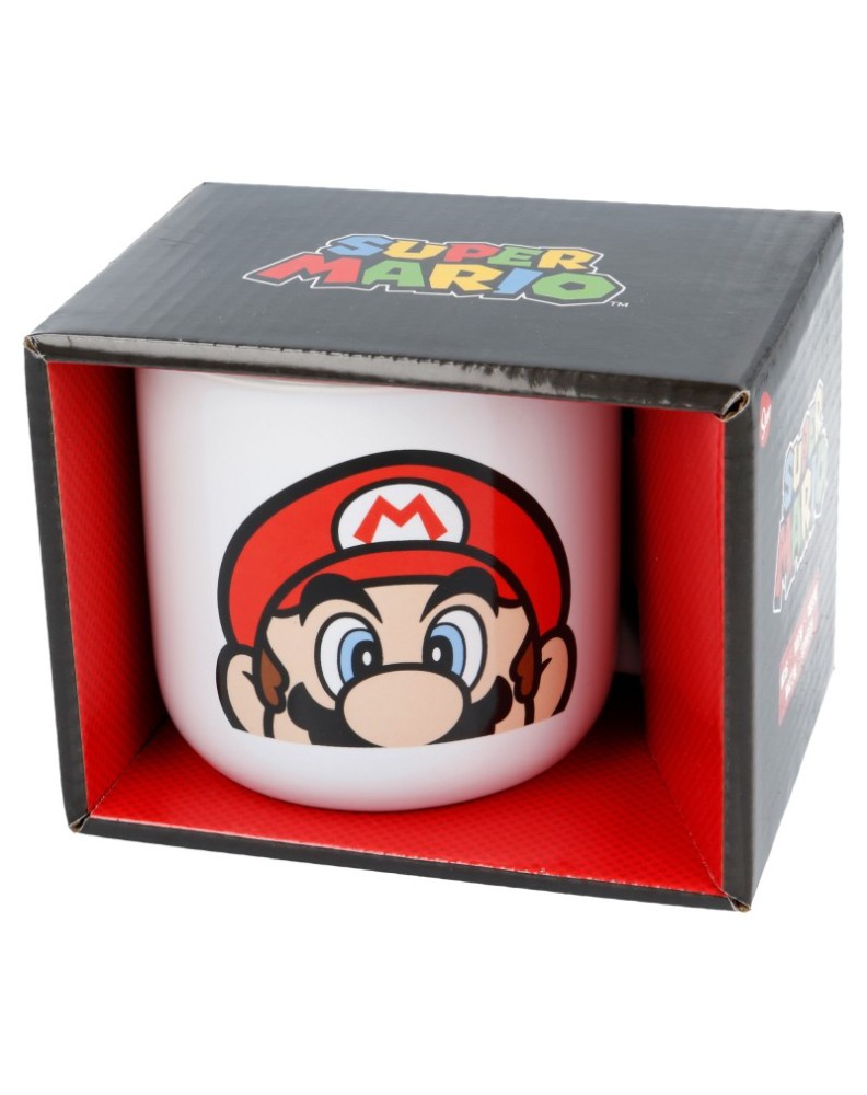 CERAMIC BREAKFAST MUG 14 OZ IN GIFT BOX SUPER MARIO