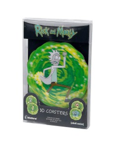 SET DE POSAVASOS 3D RICK & MORTY