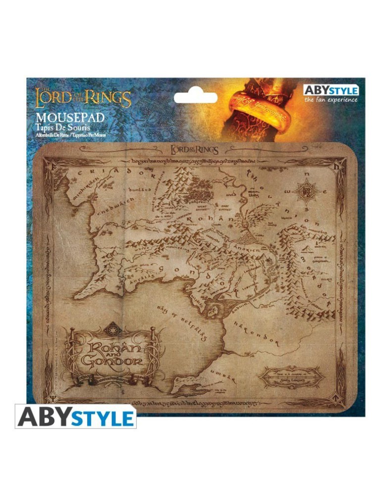 MOUSEPAD - ROHAN & GONDOR MAP - LORD OF THE RINGS - Vista 2