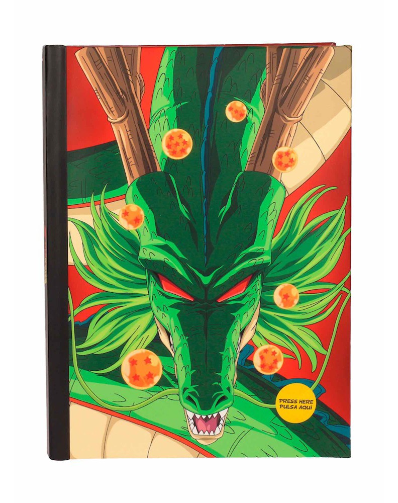 LIBRETA CON LUZ SHENRON DRAGON BALL Z