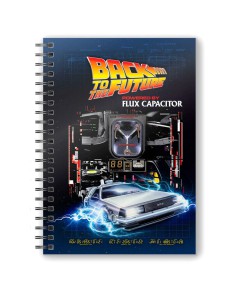 LIBRETA ESPIRAL POWERED BY FLUX CAPACITOR REGRESO AL FUTURO