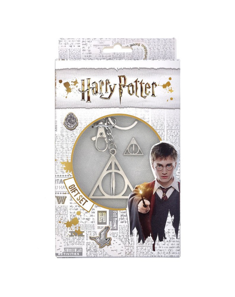 SET KEY CHAIN + PIN HALLOWS HARRY POTTER DEATHLY View 3