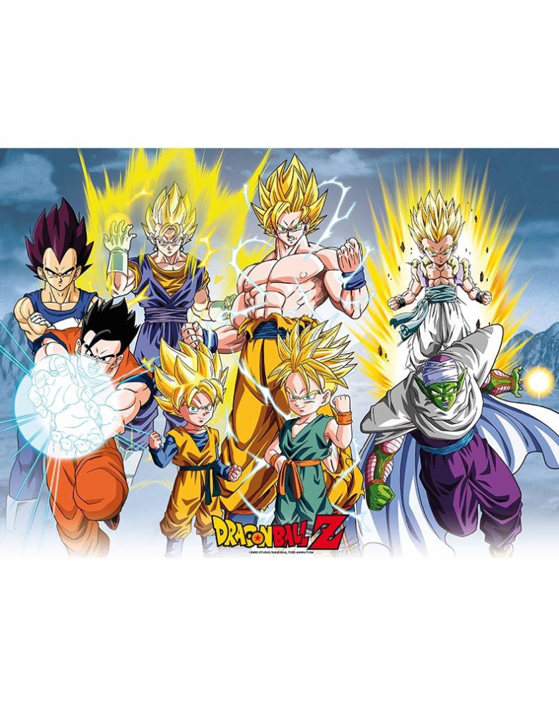 SET 2 POSTERS DRAGON BALL GROUPS 52X38 Vista 3