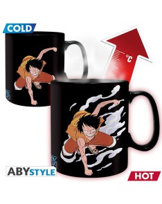 TAZA CAMBIA COLOR LUFFY&ACE ONE PIECE