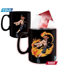 TAZA CAMBIA COLOR LUFFY&ACE ONE PIECE