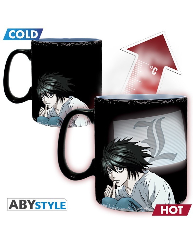 TAZA TERMICA DEATH NOTE KIRA & L 460 ML Vista 2