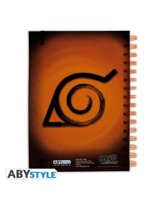 CUADERNO ESPIRAL A5 NARUTO SHIPPUDEN KONOHA GROUP Vista 2