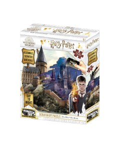 PUZZLE PARA RASCAR HOGWARTS DÍA Y NOCHE HARRY POTTER