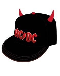 GORRA PREMIUM AC/DC LOGO Y CUERNOS