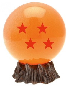 BOLA DE DRAGON 4 ESTRELLAS MINI HUCHA 10 CM PVC DRAGON BALL