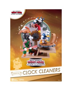 DIORAMA DISNEY MICKEY MOUSE PVC D-STAGE CLOCK CLEANERS