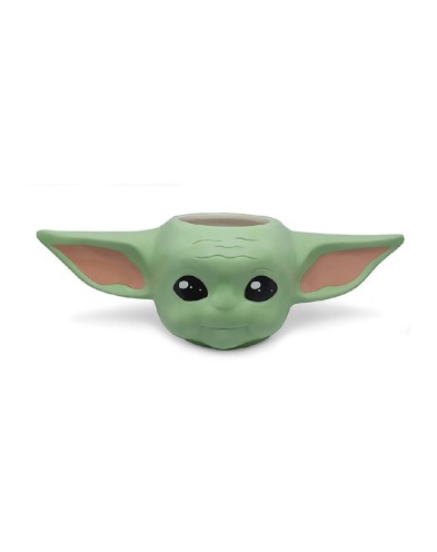 TAZA DESAYUNO FORMA THE MANDALORIAN BABY YODA