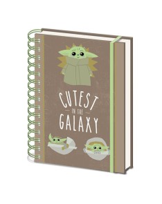 CUADERNO ESPIRAL MANDALORIAN CUTEST IN THE GALAXY