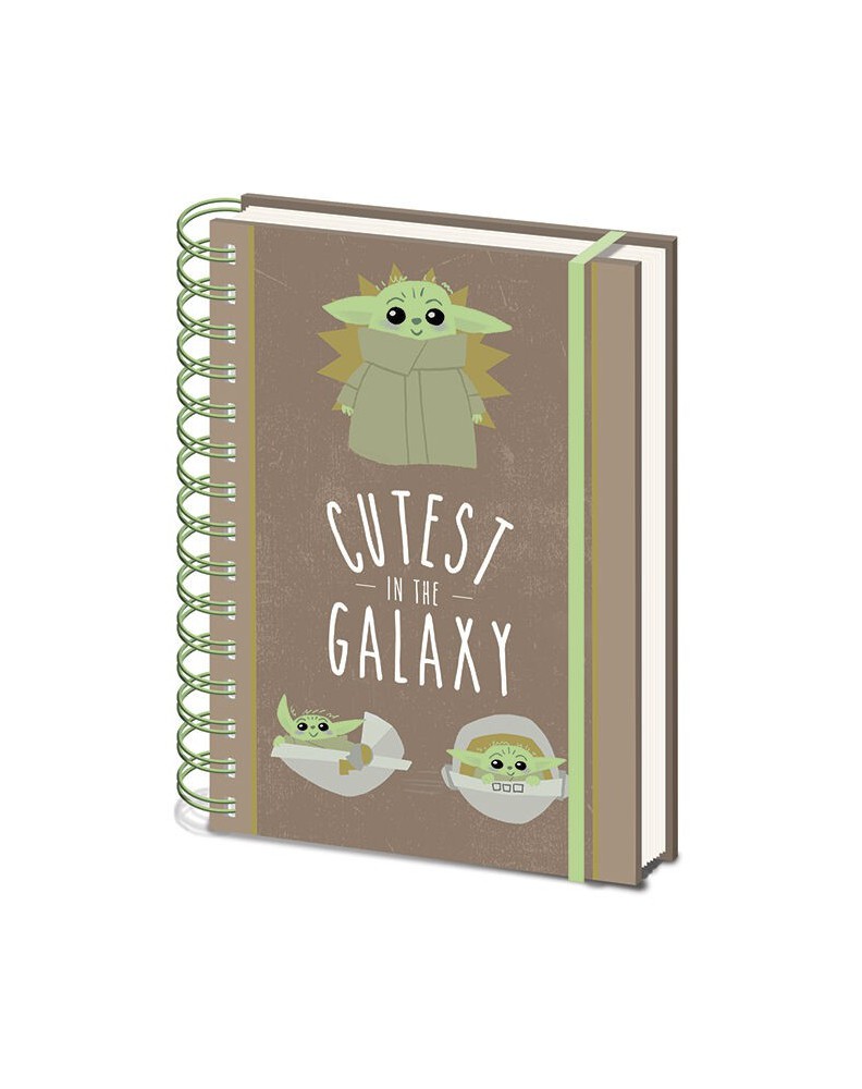 CUADERNO ESPIRAL MANDALORIAN CUTEST IN THE GALAXY