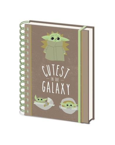 CUADERNO ESPIRAL MANDALORIAN CUTEST IN THE GALAXY