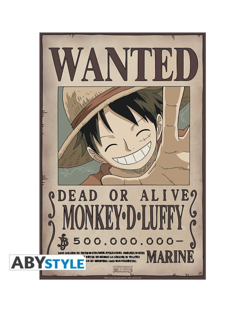 SET 9 POSTERS WANTED 21X29 ONE PIECE  Vista 3