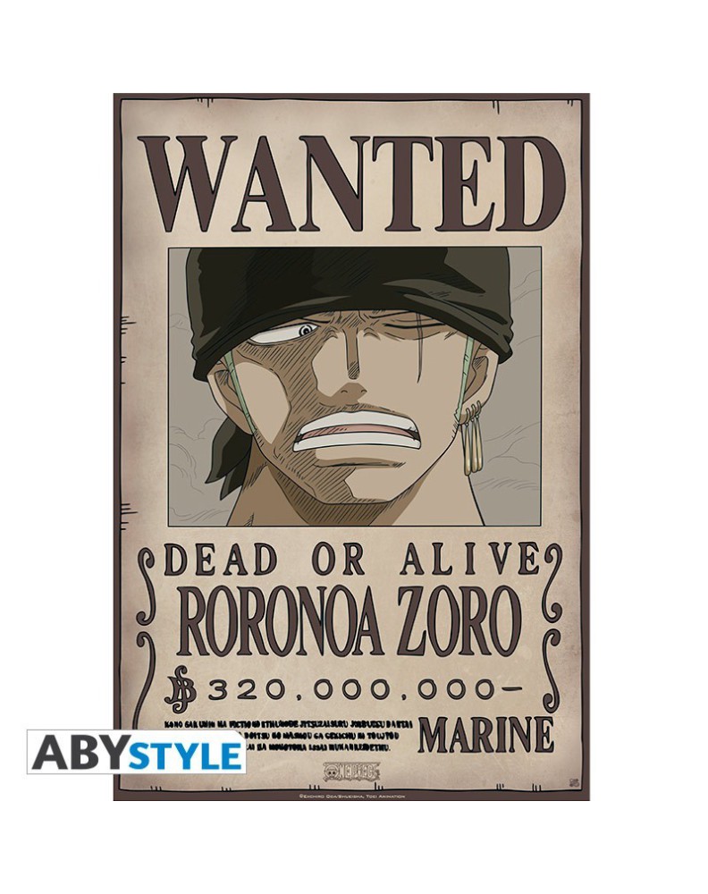 SET 9 POSTERS WANTED 21X29 ONE PIECE  Vista 4