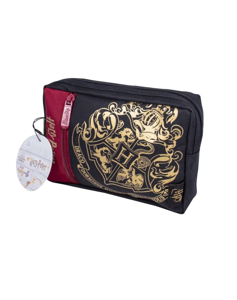 ESTUCHE ESCOLAR HOGWARTS NEGRO