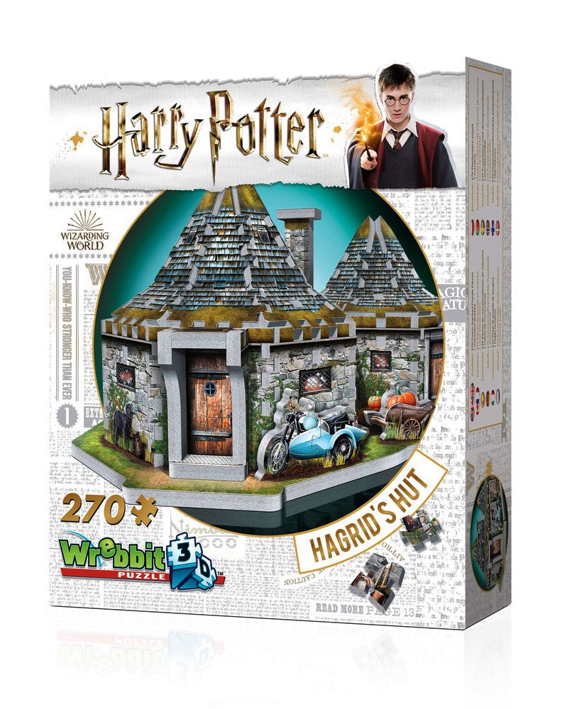 3D PUZZLE HARRY POTTER HAGRID'S HUT 270PC View 4