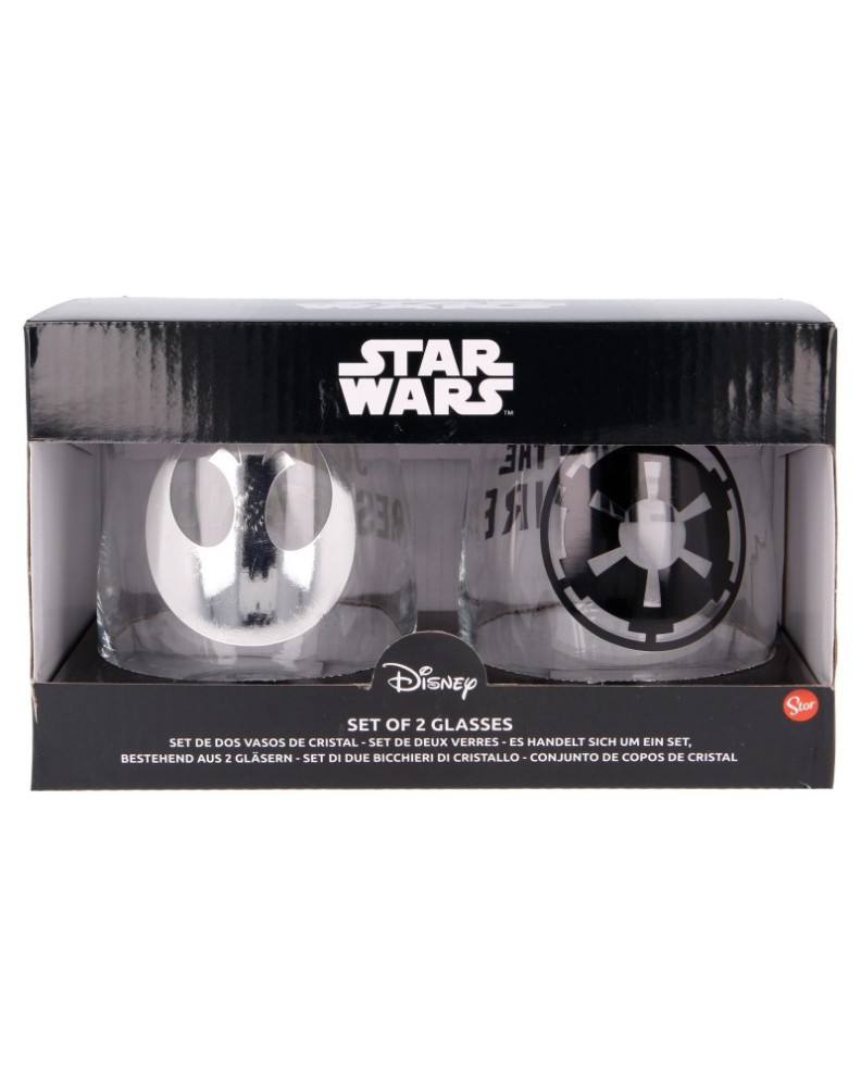 SET 2 VASOS DE CRISTAL 510 ML STAR WARS