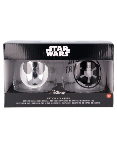 2 PCS 510 ML CRYSTAL GLASS SET STAR WARS