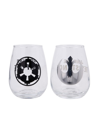 2 PCS 510 ML CRYSTAL GLASS SET STAR WARS Vista 2