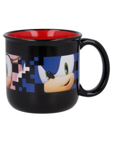 TAZA CERAMICA DESAYUNO 400 ML SONIC EN CAJA REGALO Vista 2