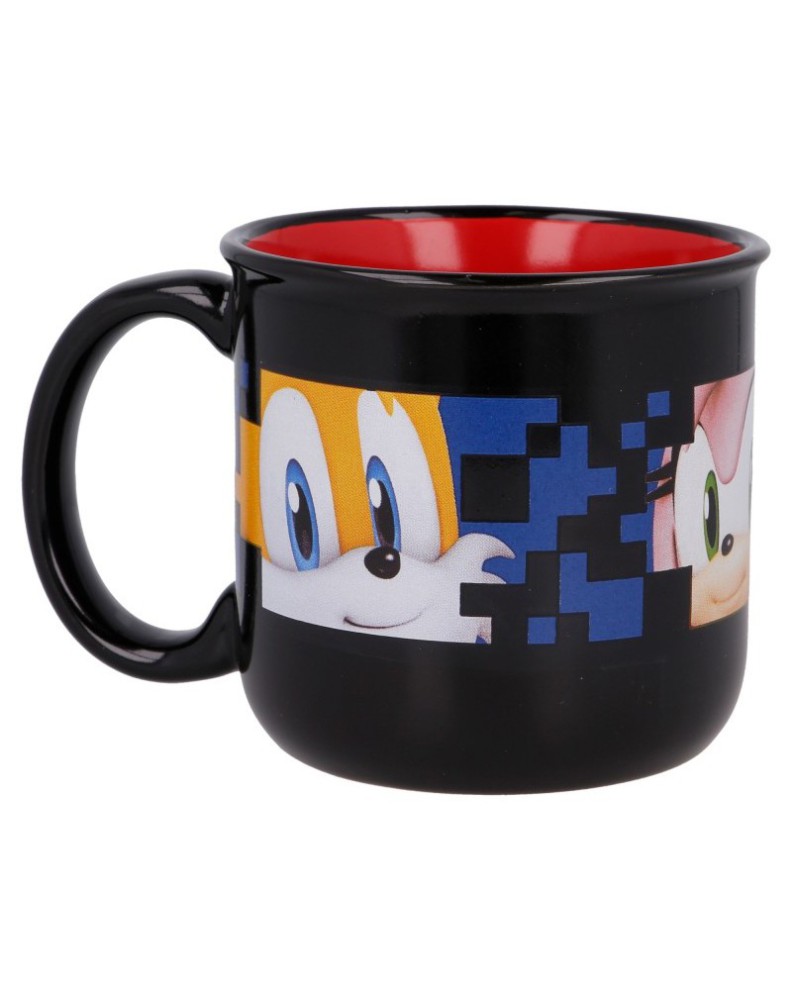 TAZA CERAMICA DESAYUNO 400 ML SONIC EN CAJA REGALO Vista 3