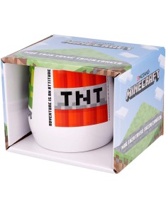 TAZA CERAMICA NOVA 360 ML EN CAJA REGALO MINECRAFT