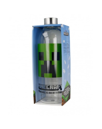 LARGE GLASS BOTTLE 1030 ML MINECRAFT