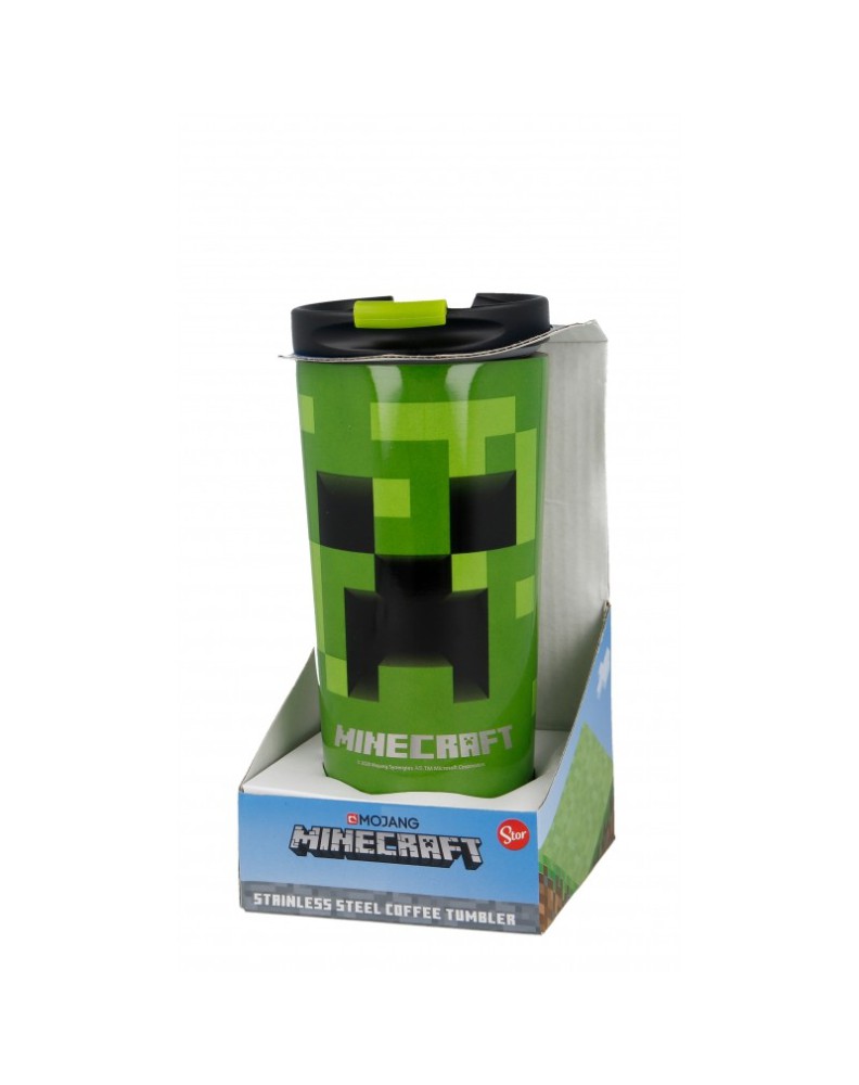 VASO TERMO CAFE ACERO INOXIDABLE 425 ML MINECRAFT