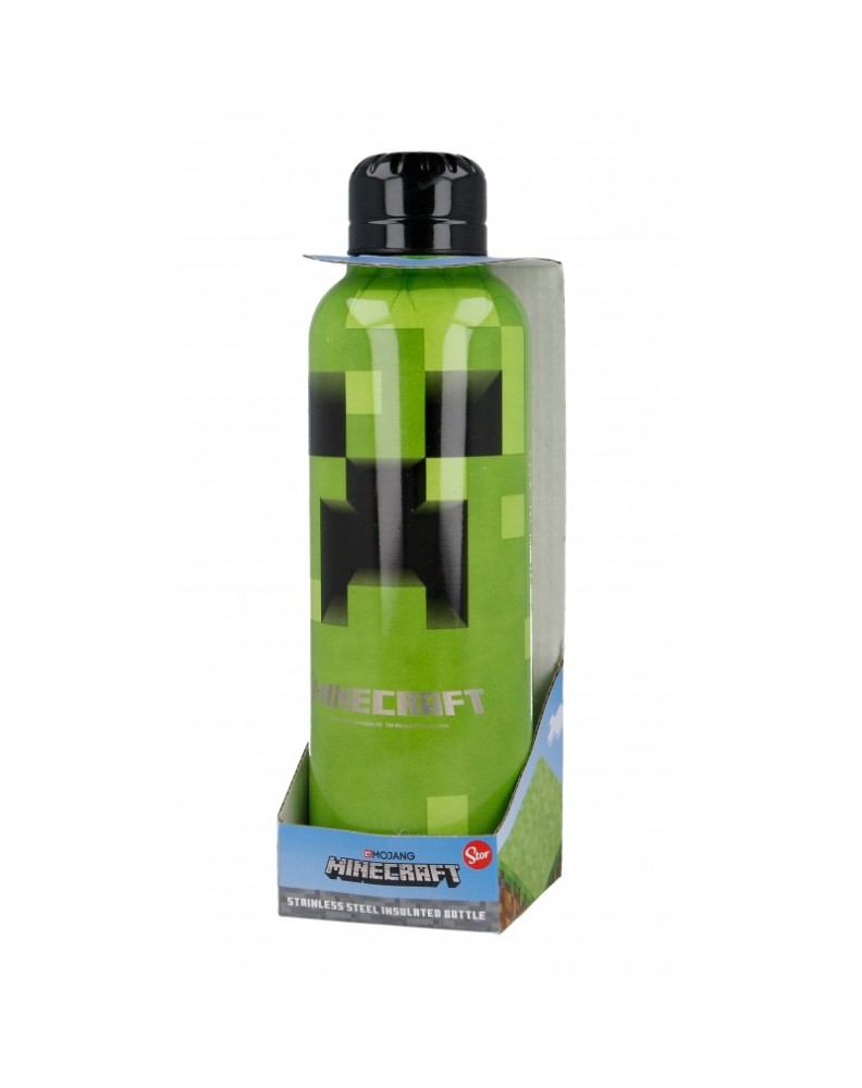 BOTELLA TERMO ACERO INOXIDABLE 515 ML MINECRAFT