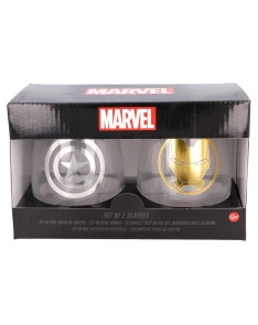 SET 2 VASOS DE CRISTAL 510 ML MARVEL AVENGERS