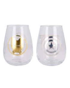 SET 2 VASOS DE CRISTAL 510 ML MARVEL AVENGERS Vista 2