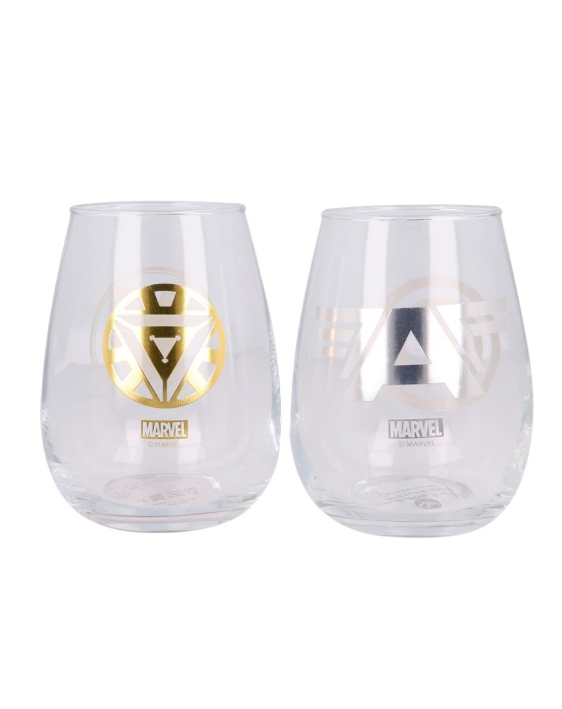 SET 2 VASOS DE CRISTAL 510 ML MARVEL AVENGERS Vista 3