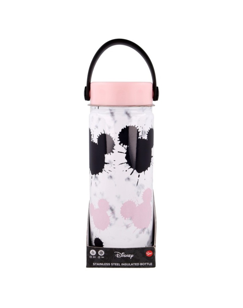 BOTELLA ACERO INOXIDABLE TERMO CON ASA 530 ML MICKEY