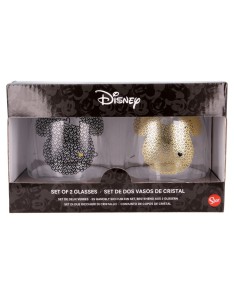 2 PCS 510 ML CRYSTAL GLASS SET MICKEY