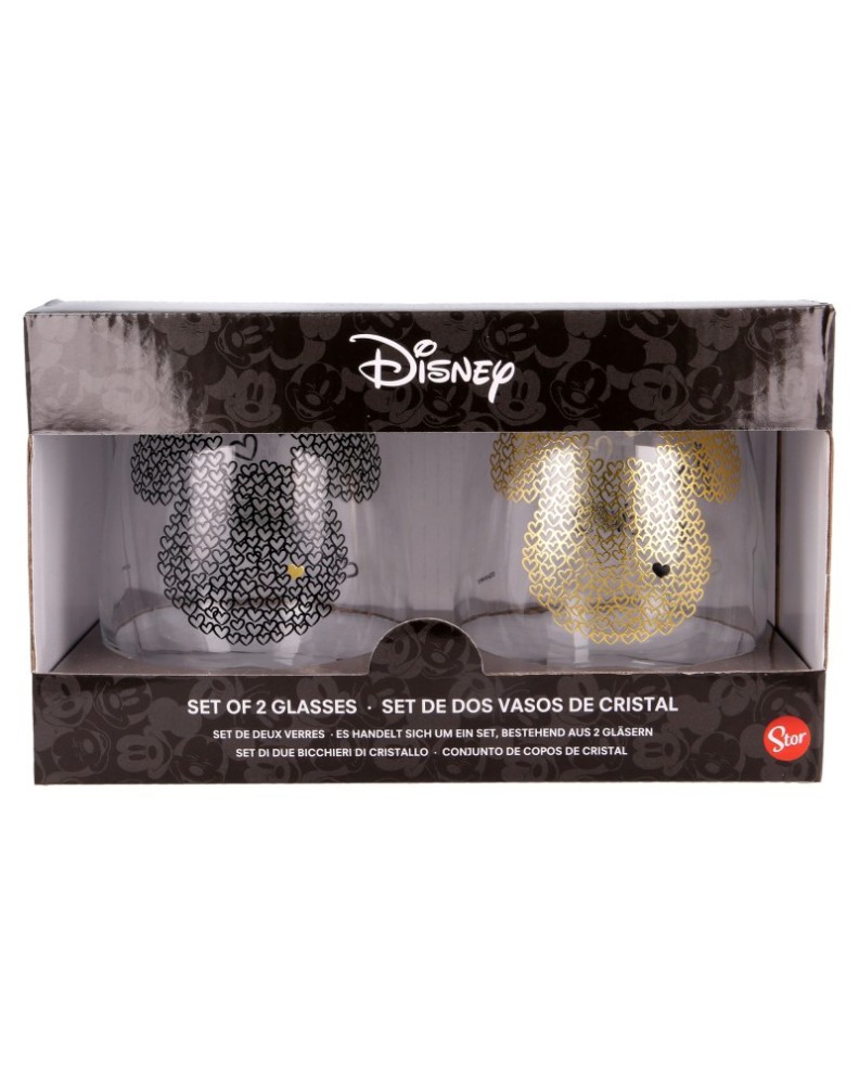 SET 2 VASOS DE CRISTAL 510 ML MICKEY