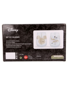 2 PCS 510 ML CRYSTAL GLASS SET MICKEY View 4