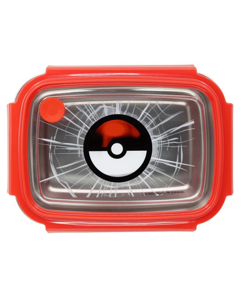 SANDWICHERA RECTANGULAR ACERO INOXIDABLE 1020 ML POKEMON Vista 2