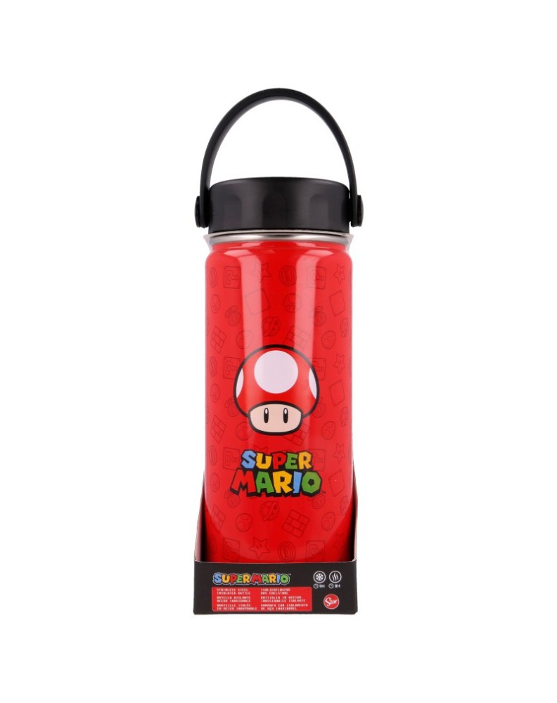 DOUBLE WALLED STAINLESS STEEL HYDRO BOTTLE 530 ML SUPER MARIO