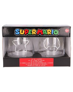 2 PCS 510 ML CRYSTAL GLASS SET SUPER MARIO