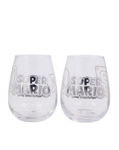 2 PCS 510 ML CRYSTAL GLASS SET SUPER MARIO View 3