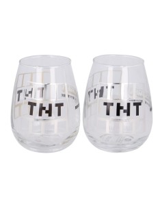 2 PCS 510 ML CRYSTAL GLASS SET MINECRAFT Vista 2