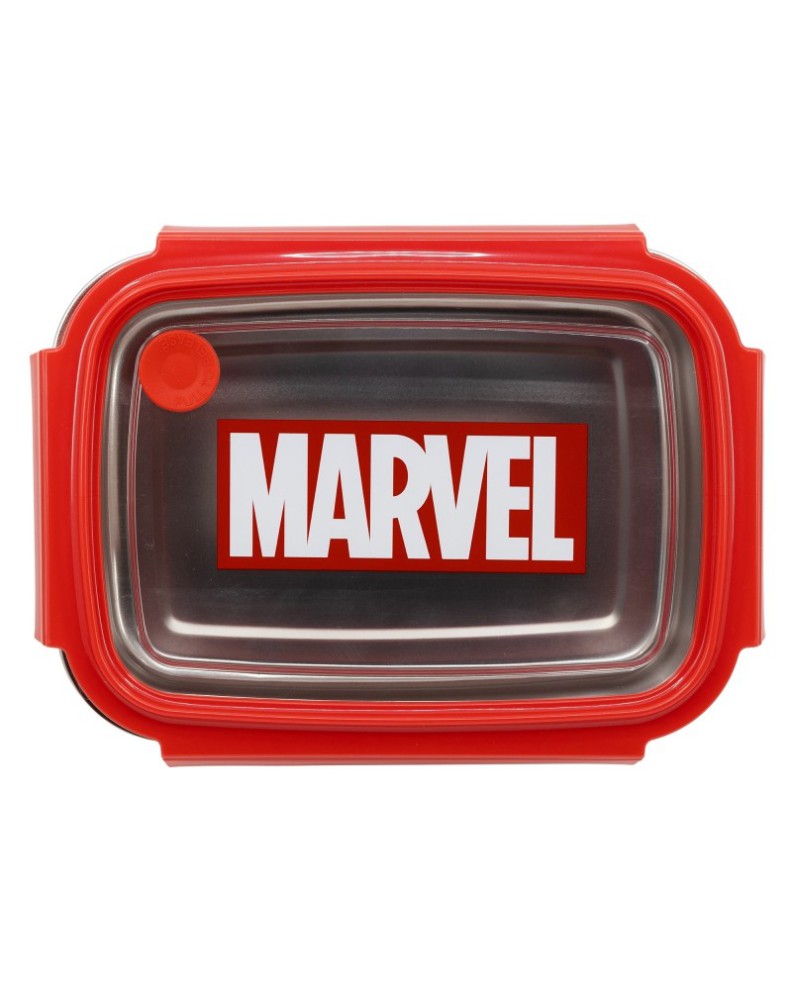 STAINLESS STEEL RECTANGULAR SANDOUBLE WALLEDICH BOX 1020 ML MARVEL AVENGERS Vista 2