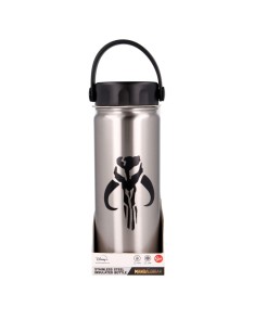 BOTELLA ACERO INOXIDABLE TERMO CON ASA 530 ML THE CHILD MANDALORIAN