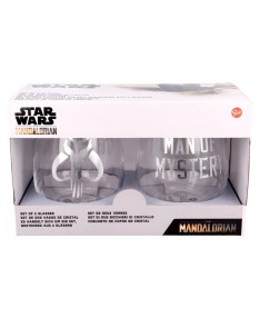 2 PCS 510 ML CRYSTAL GLASS SET THE CHILD MANDALORIAN