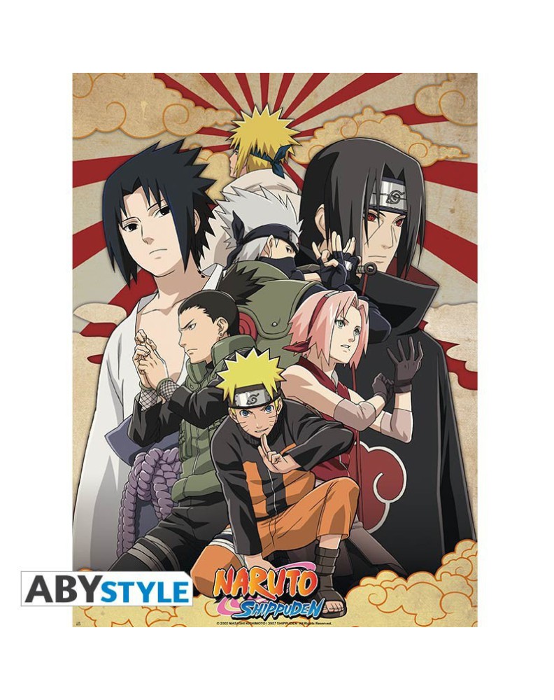 NARUTO SHIPPUDEN - Poster -Shippuden Group 2- (52x38)