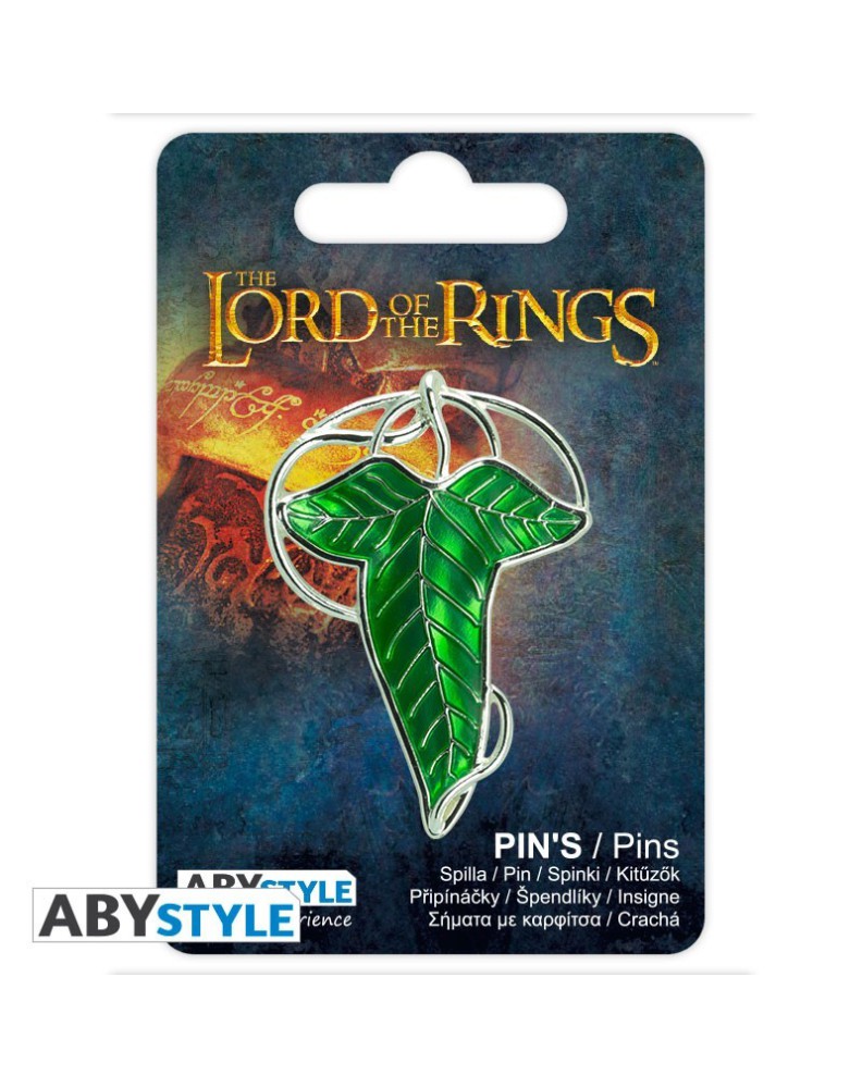 PIN 3D HOJA DE LORIEN - EL SEÑOR DE LOS ANILLOS Vista 3