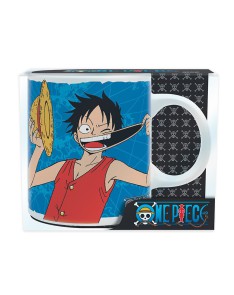 ONE PIECE - Mug - 320 ml - Luffy & Emblem - porcl. with box View 4